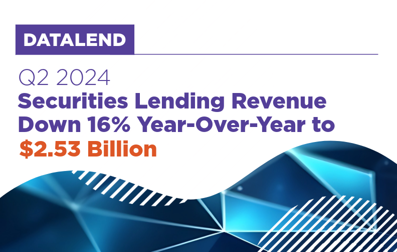 DataLend: Securities Lending Revenue Down 16% Year-Over-Year to $2.53 Billion in Q2 2024