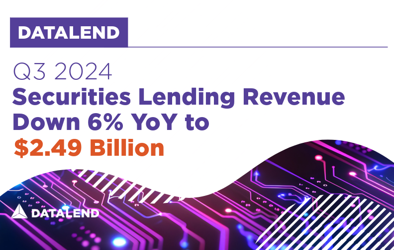 DataLend: Securities Lending Revenue Down 6% Year-Over-Year to $2.49 Billion in Q3 2024